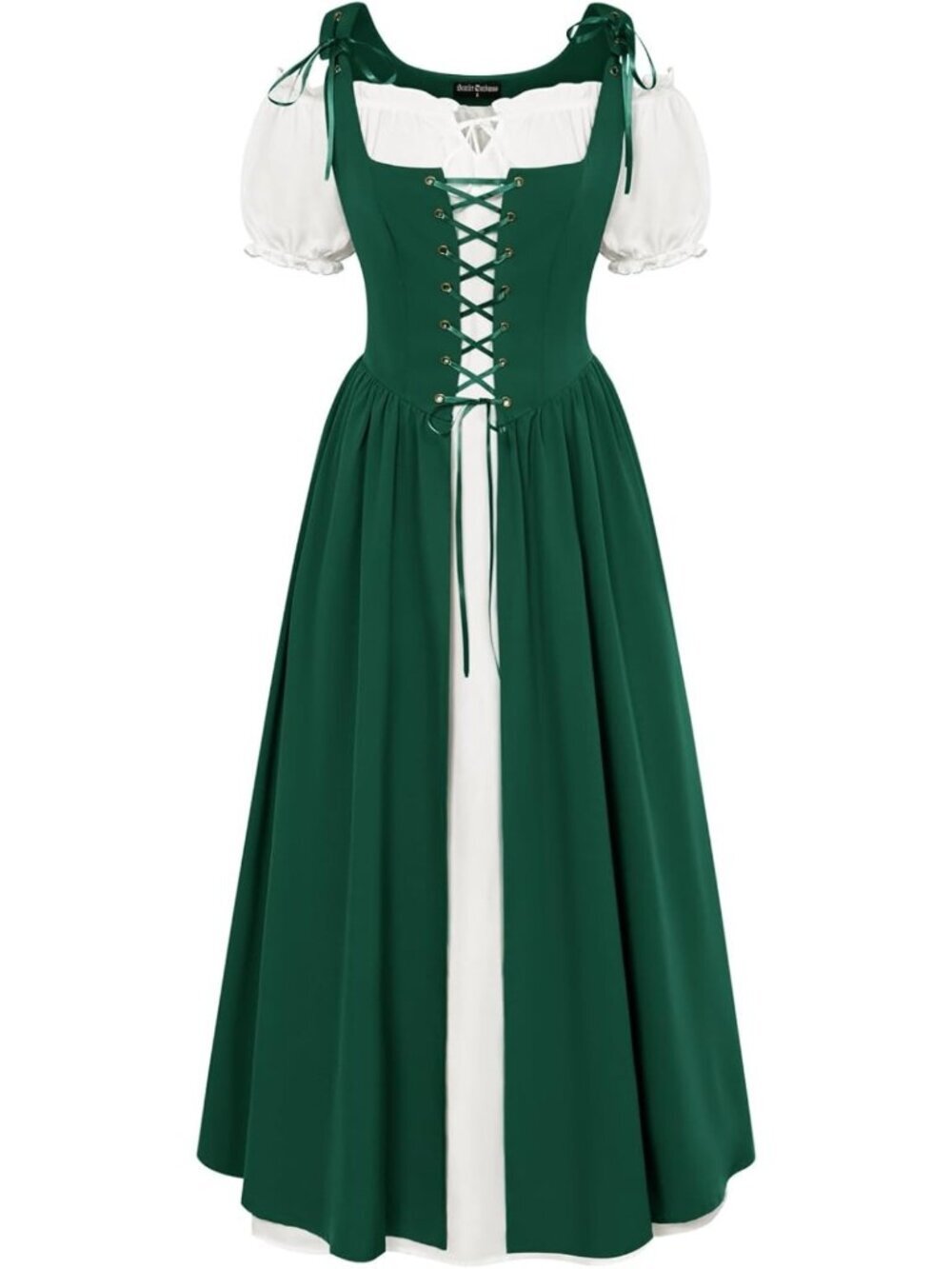 Medieval Pirate Dress for Women - Scarlet Renaissance Costume for Halloween